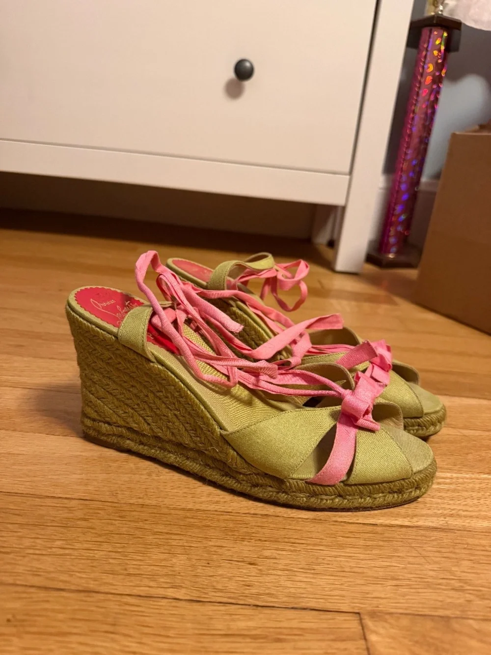 Christian Louboutin Canvas Colorback Pattern Espadrilles